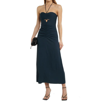 Self-Portrait Cut-Out Ruched Maxi Dress by Self-Portrait