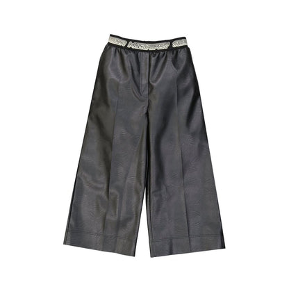 Stella McCartney Cropped Leather Effect Pants by Stella McCartney