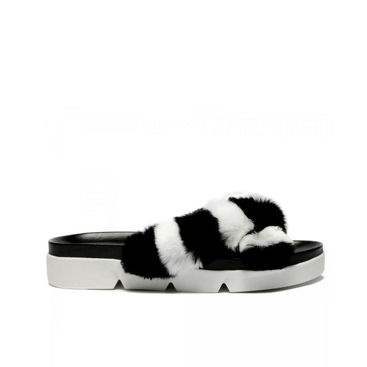 Stuart Weitzman Fur Slippers by Stuart Weitzman