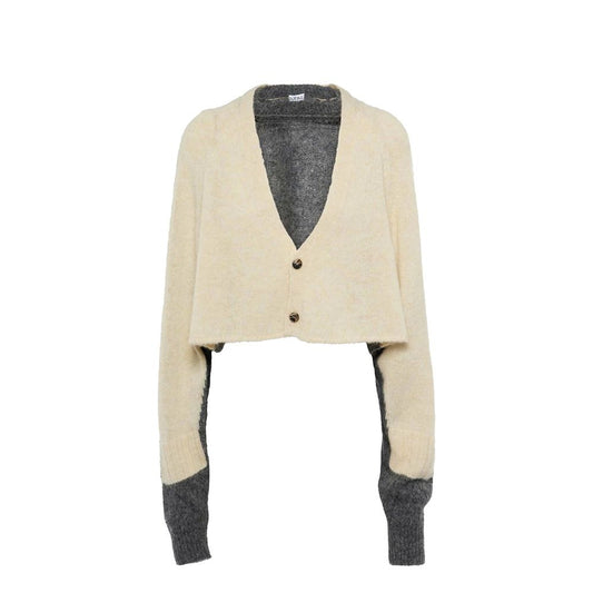 Cardigan court en laine Loewe