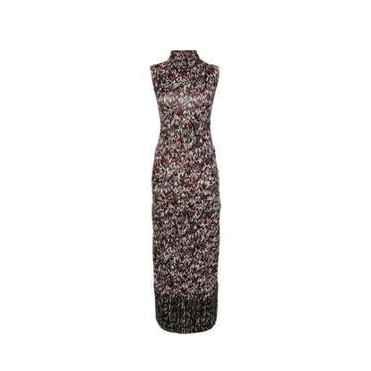Robe longue en maille imprimée Loewe