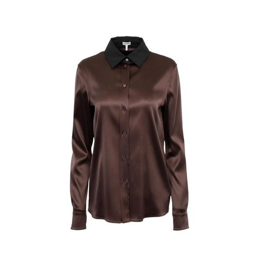 Chemise en soie Loewe