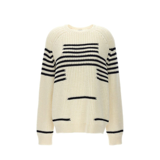 Pull rayé en laine mélangée Loewe