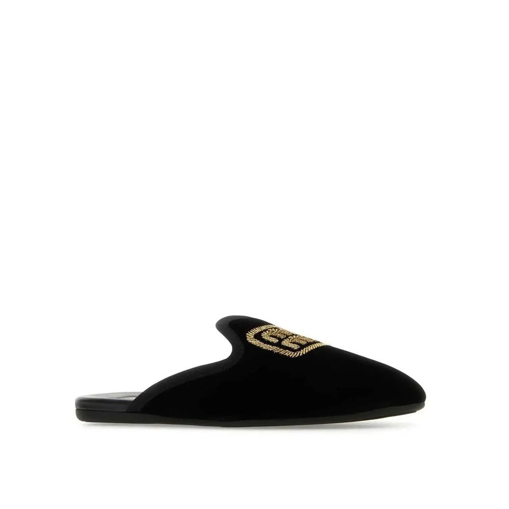 Miu Miu Logo Embroidered Slip-On Mules by Miu Miu