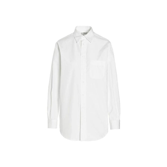 Maison Margiela Chemise longue en popeline Mison Margiela