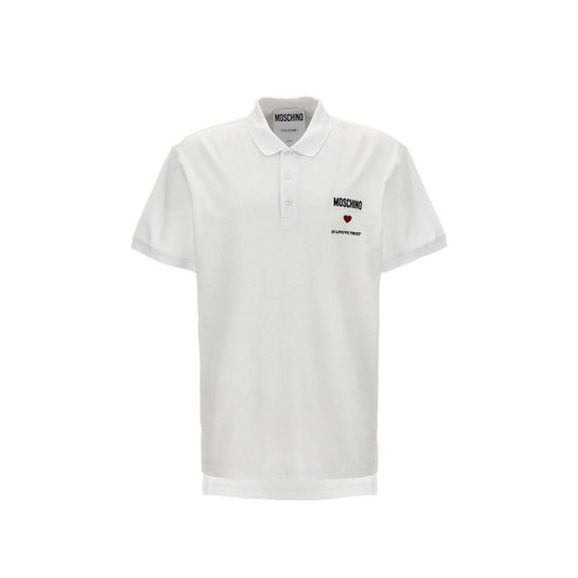 Polo en coton Moschino Couture In Love We Trust