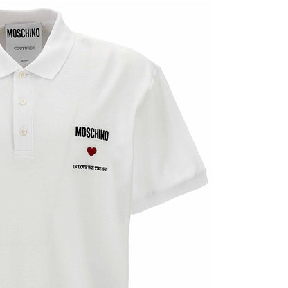 Polo en coton Moschino Couture In Love We Trust
