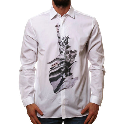 Neil Barrett State Of Liberty Cotton Shirt by Neil Barrett