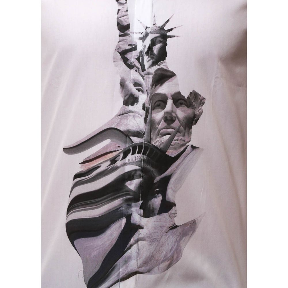 Neil Barrett State Of Liberty Cotton Shirt by Neil Barrett