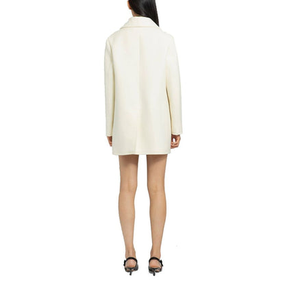Manteau en laine à double boutonnage Prada