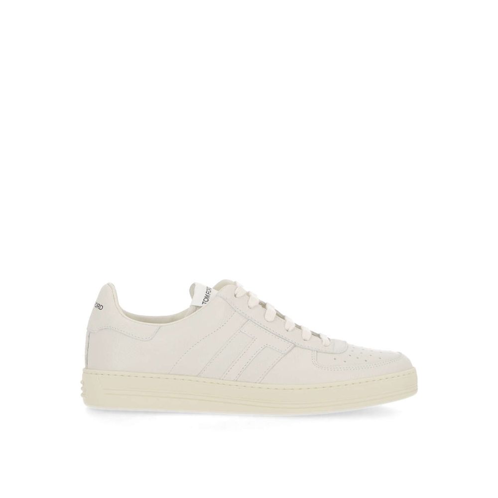 Tom Ford Leren Logo Sneakers Zwart Luxe Beperkte Collectie