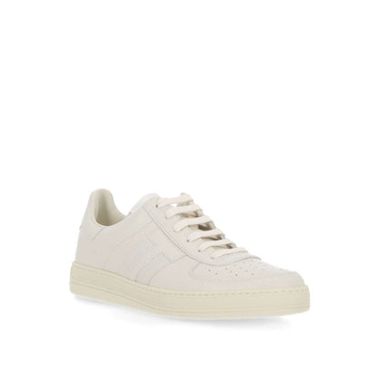 Tom Ford Leren Logo Sneakers Zwart Luxe Beperkte Collectie