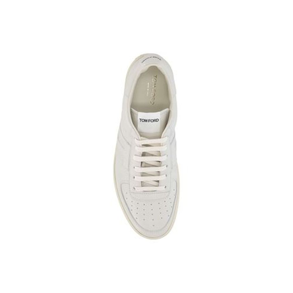 Tom Ford Leren Logo Sneakers Zwart Luxe Beperkte Collectie