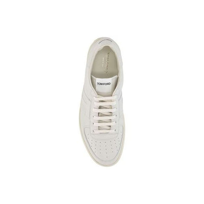 Tom Ford Leren Logo Sneakers Zwart Luxe Beperkte Collectie