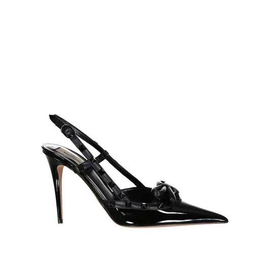 Escarpins à bride arrière en cuir Rockstud Valentino Garavani