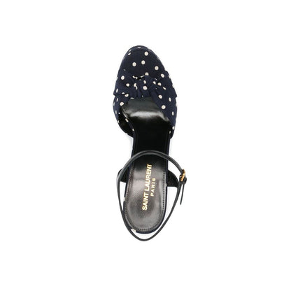 Saint Laurent Bianca Polka Dot Sandals