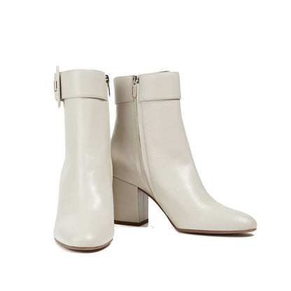 Sergio Rossi Buckled Leather Ankle Boots by Sergio Rossi