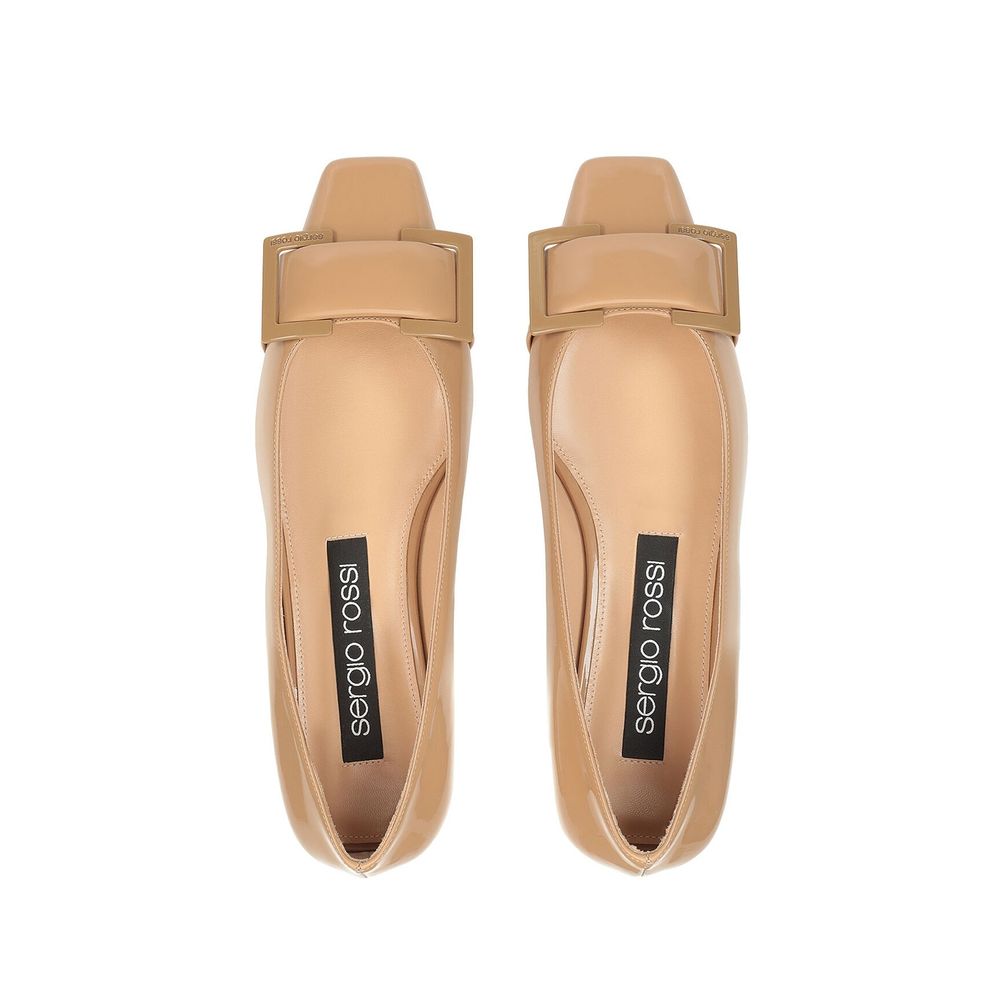 Sergio Rossi Leather Ballerina Flats by Sergio Rossi
