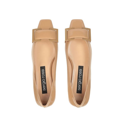 Sergio Rossi Leather Ballerina Flats by Sergio Rossi