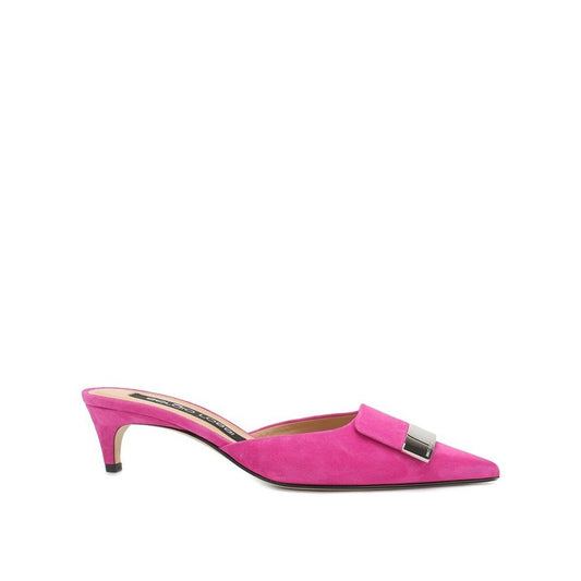 Sergio Rossi Leather Mules by Sergio Rossi