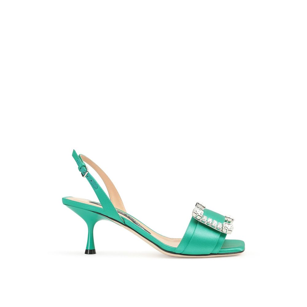 Sergio Rossi SR Twenty 060 Satin Sandals by Sergio Rossi