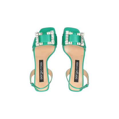 Sergio Rossi SR Twenty 060 Satin Sandals by Sergio Rossi
