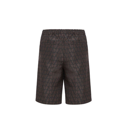 Short en soie avec logo Valentino