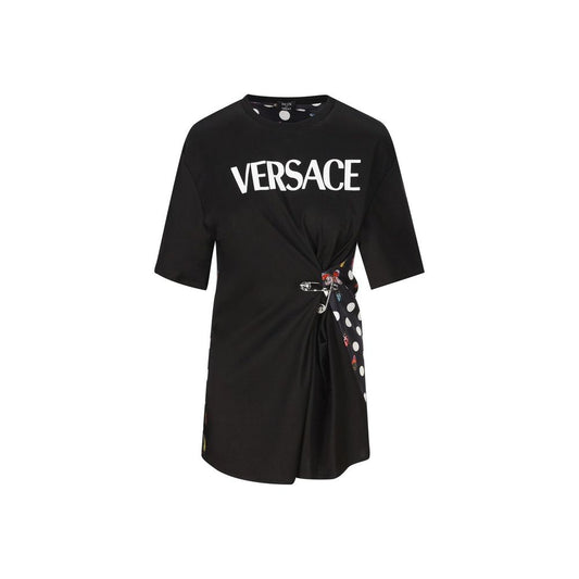 T-shirt imprimé papillon Versace x Dua Lipa