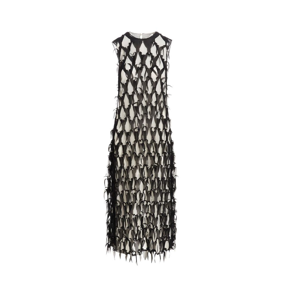Robe midi en soie Maison Margiela