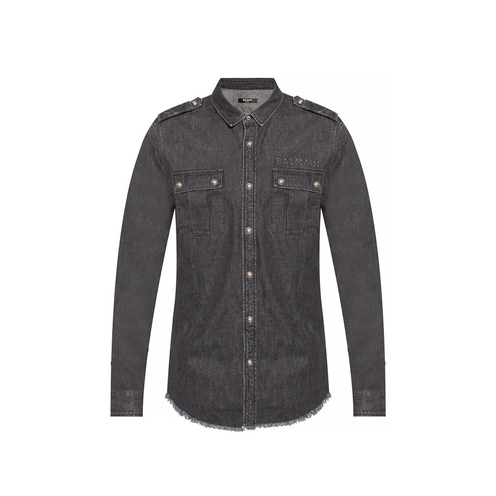 Balmain Cotton Denim Shirt by Balmain