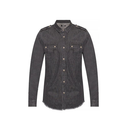 Balmain Cotton Denim Shirt by Balmain