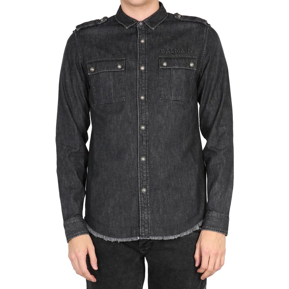 Balmain Cotton Denim Shirt by Balmain
