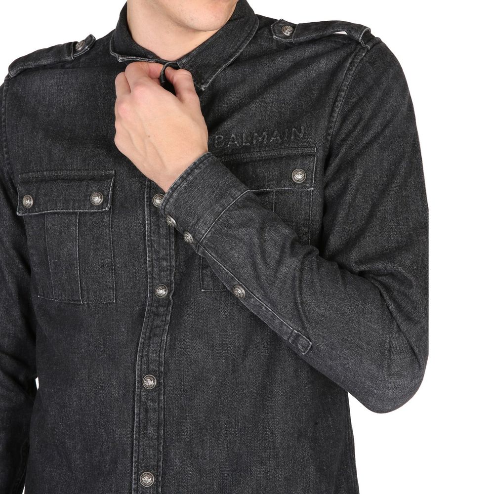 Balmain Cotton Denim Shirt by Balmain