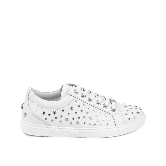 Jimmy Choo Cash Star Leather Sneakers by Jimmy Choo