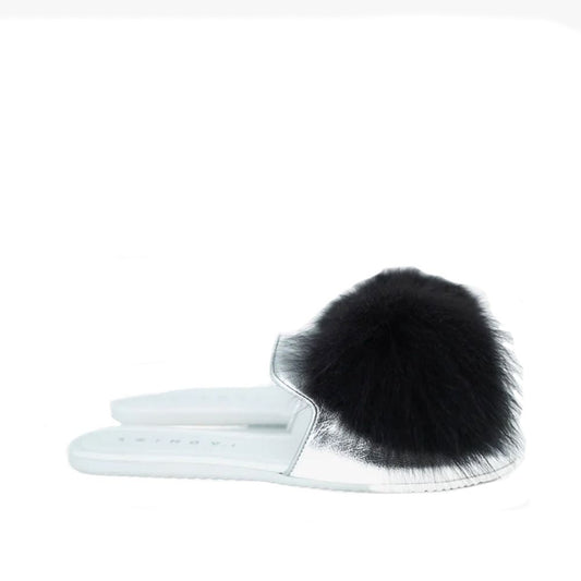 JOSHUA SANDERS Leather And Fur Mules by JOSHUA SANDERS