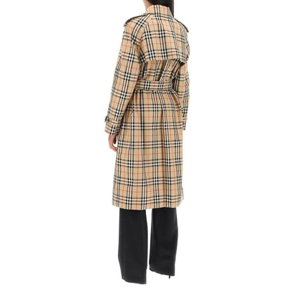 Trench à carreaux Burberry