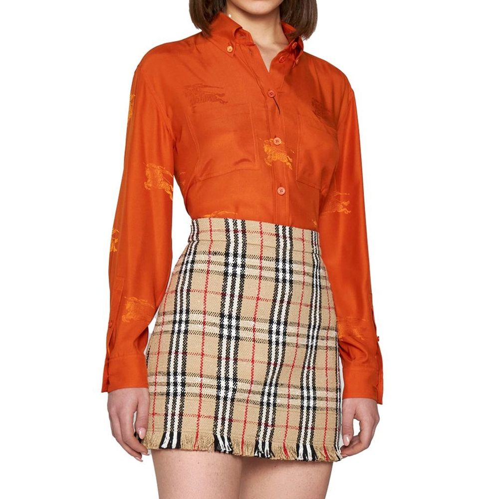Mini-jupe Burberry à motifs vintage