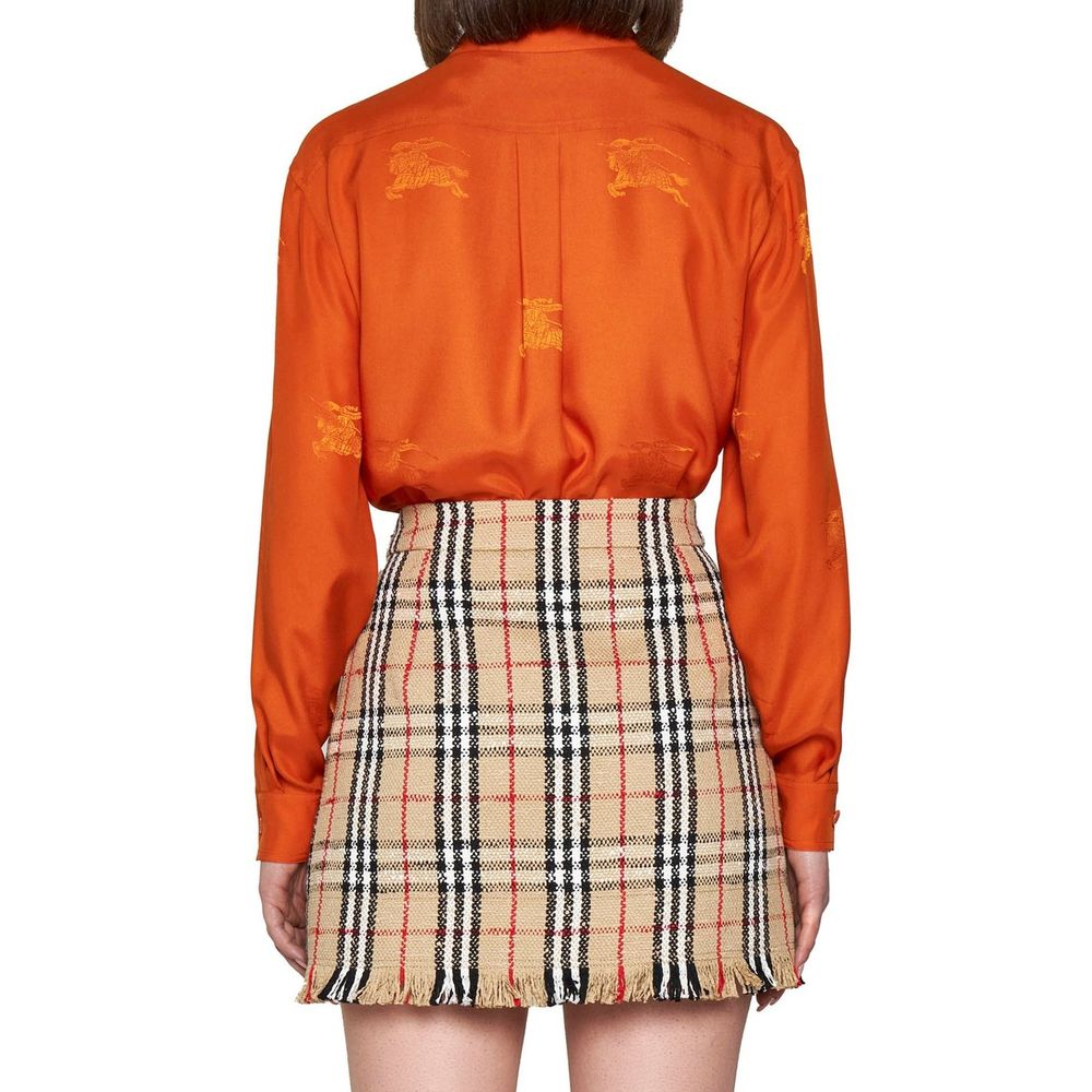 Mini-jupe Burberry à motifs vintage