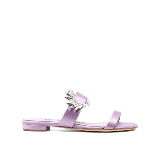 Manolo Blahnik Chivela 010 Flat Sandals by Manolo Blahnik
