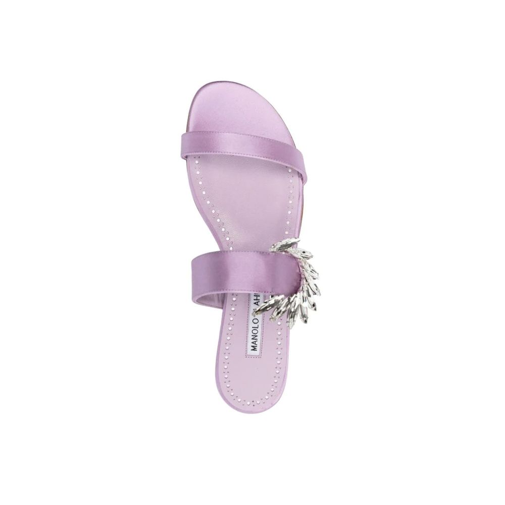 Manolo Blahnik Chivela 010 Flat Sandals by Manolo Blahnik
