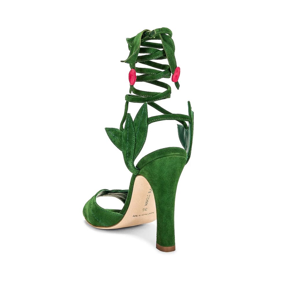 Manolo Blahnik Ossie 105 Wrap Sandals by Manolo Blahnik