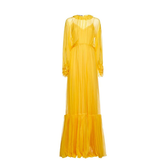 Robe longue en soie Gucci