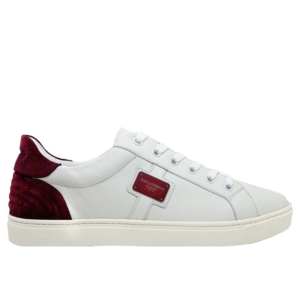 Dolce & Gabbana Logo Leather Sneakers by Dolce & Gabbana