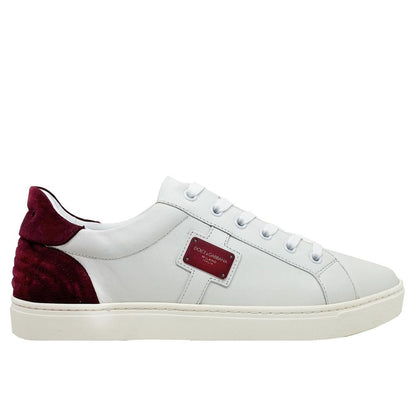 Dolce & Gabbana Logo Leather Sneakers by Dolce & Gabbana