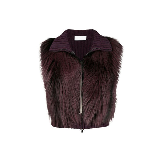 Fabiana Filippi Fox Fur Knitted Vest Jacket by Fabiana Filippi