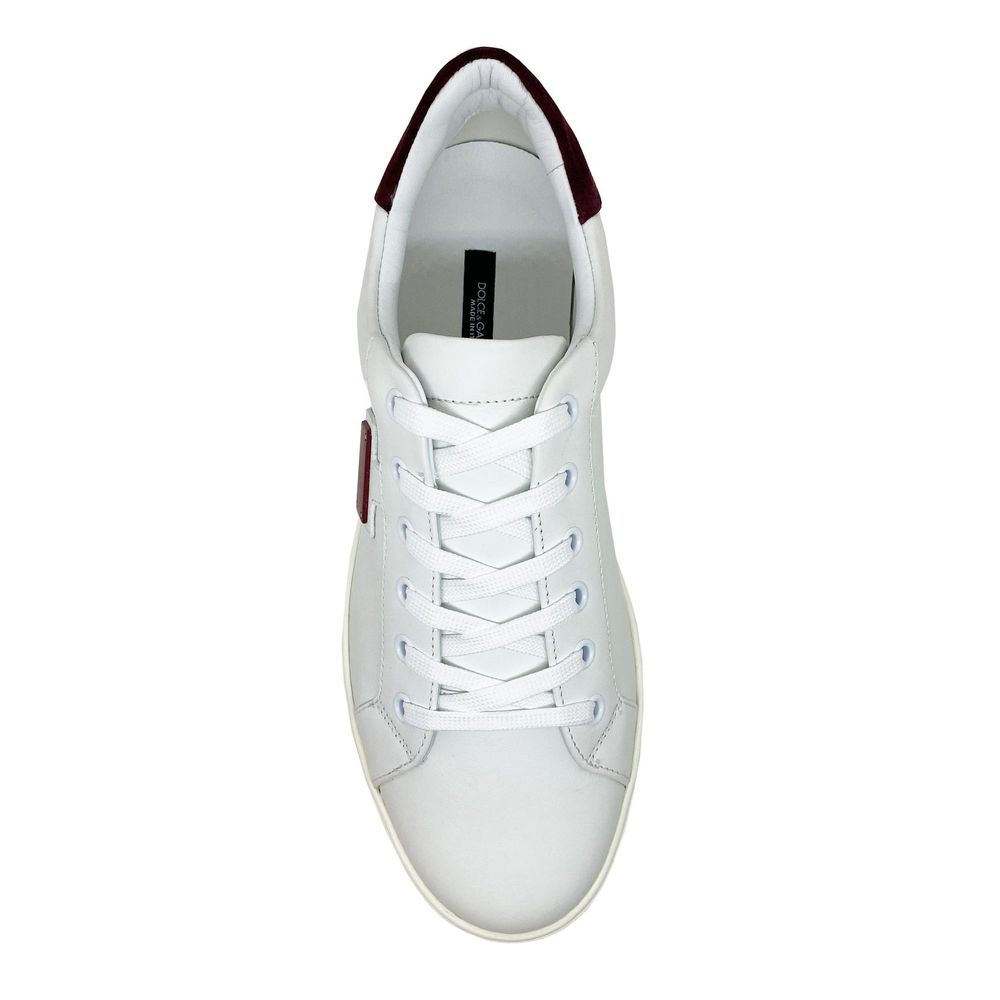 Dolce & Gabbana Logo Leather Sneakers by Dolce & Gabbana