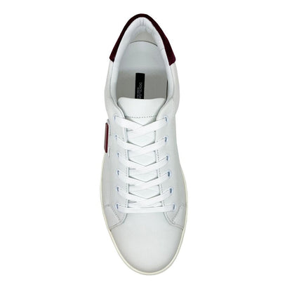 Dolce & Gabbana Logo Leather Sneakers by Dolce & Gabbana