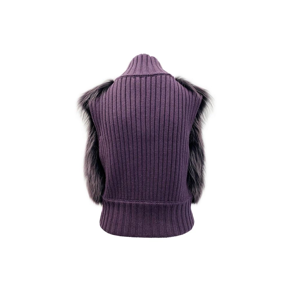 Fabiana Filippi Fox Fur Knitted Vest Jacket by Fabiana Filippi