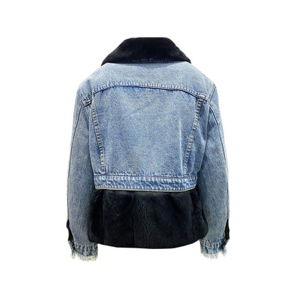 FORTE DEI MARMI COUTURE Fur Lining Denim Jacket by FORTE DEI MARMI COUTURE