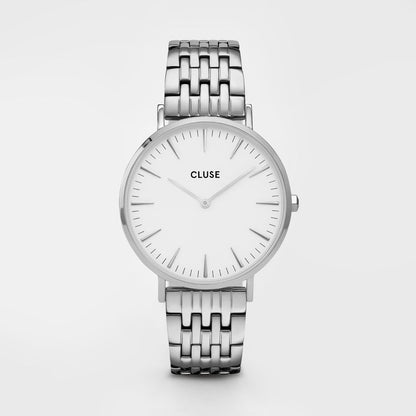 Montre Cluse en acier inoxydable argenté
